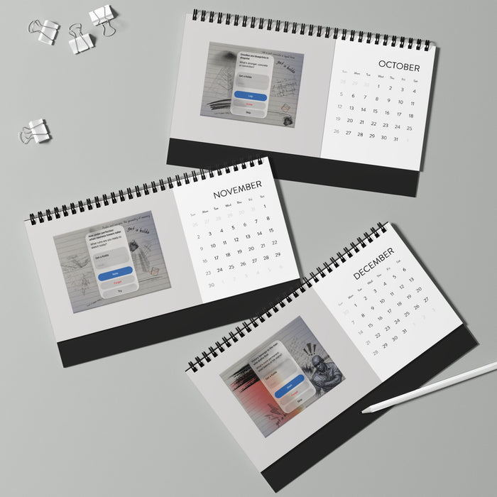 ARCHIVE Desktop Calendar (2025 grid)