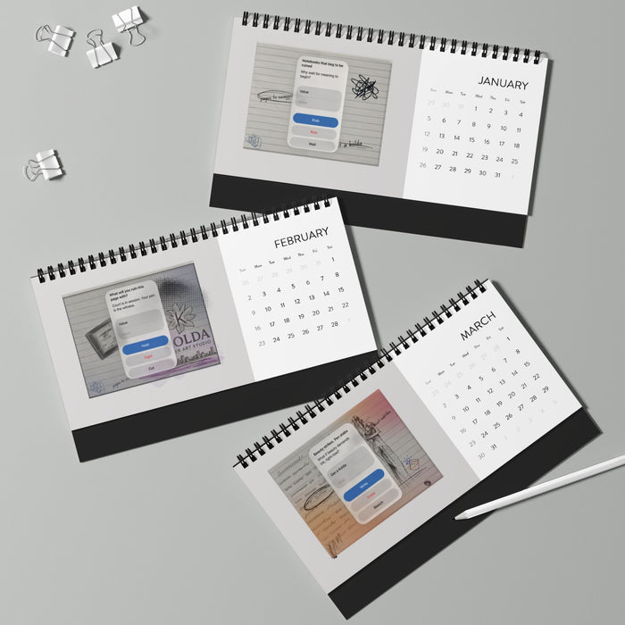 ARCHIVE Desktop Calendar (2025 grid)